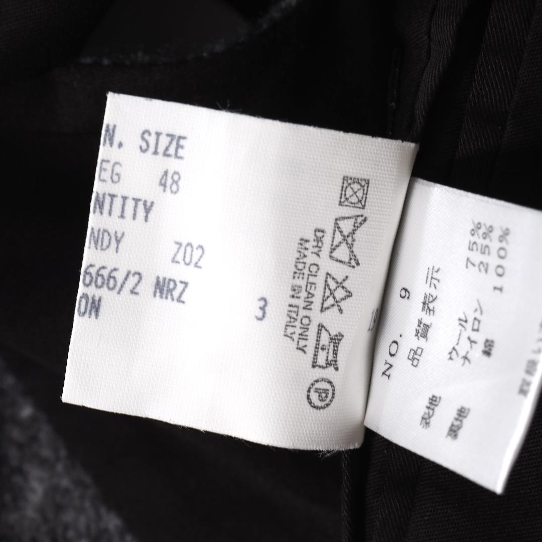 美品 希少 ラルディーニ ブートニエール付 ウール ジレ ベスト グレー