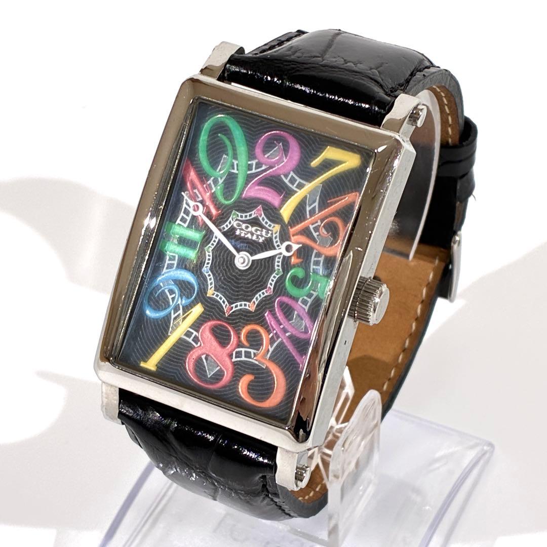 希少★ COGU コグ ジャンピングアワー 自動巻 腕時計 裏スケ