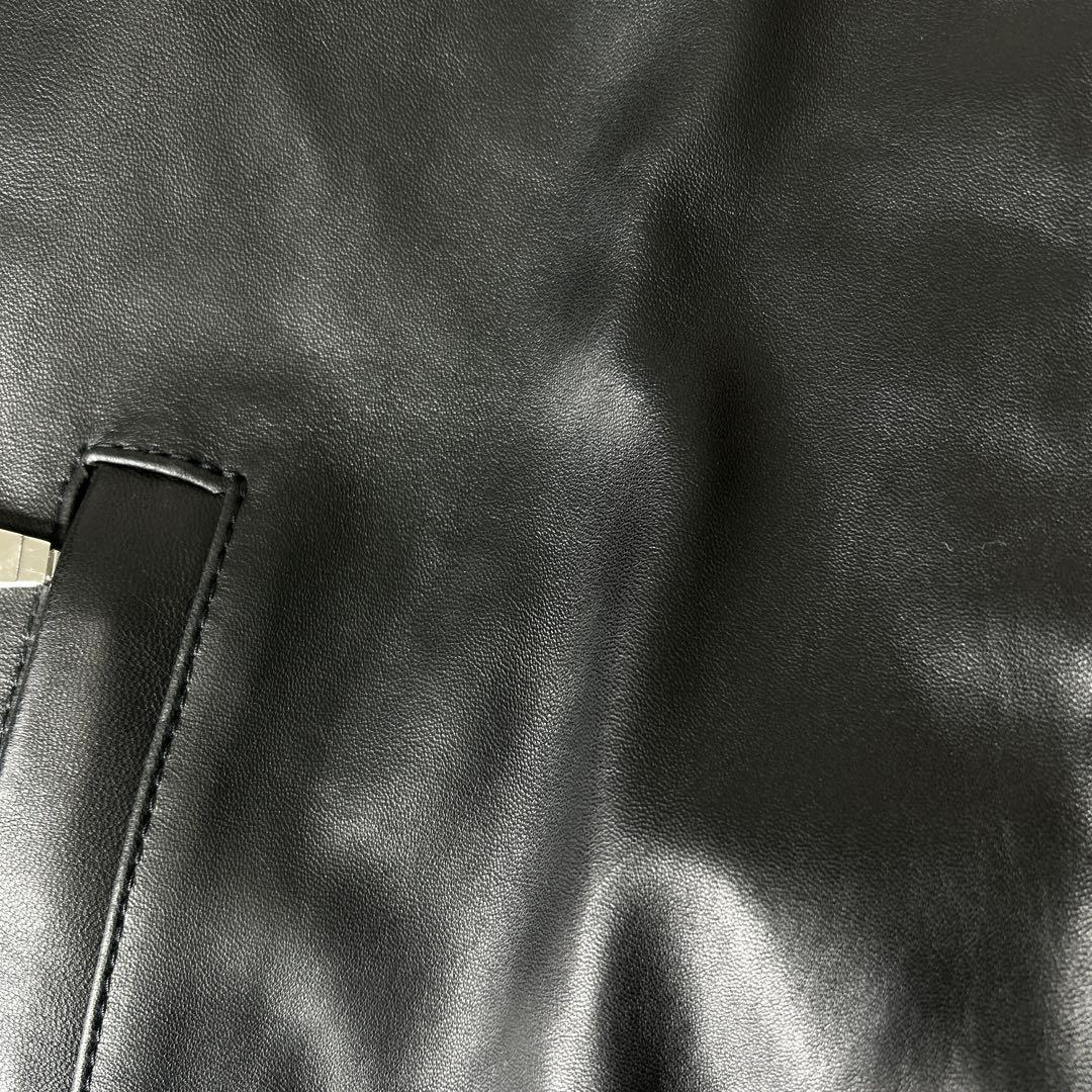 未使用TAGLIATORE タリアトーレ /定価18万 羊革 48 M〜L黒