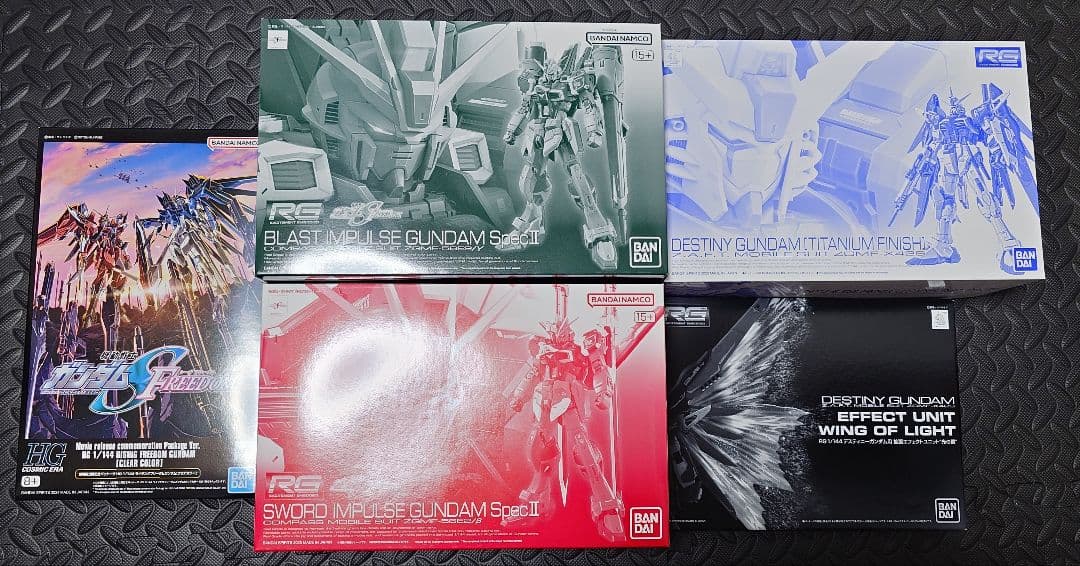 ガンプラ未組立5点セット SEED系 RG HG