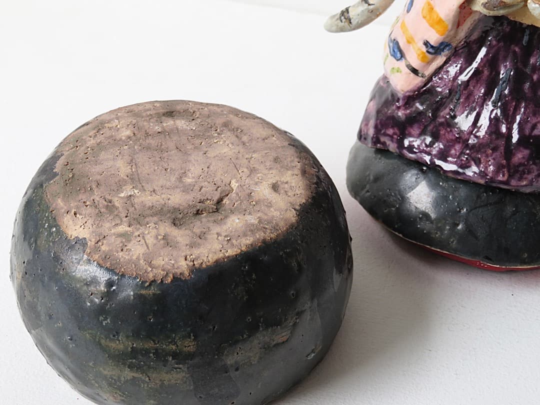 【価格変更】希少作★堤展子　ふたもの『干支ねずみ』