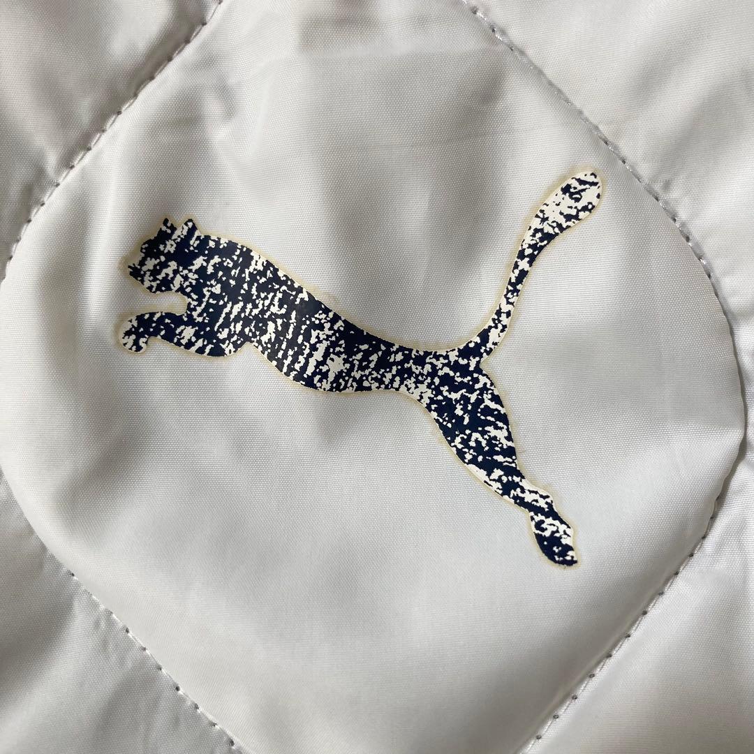 00s PUMA ベロア　中綿ジャケット　リバーシブル　紺　白　XL