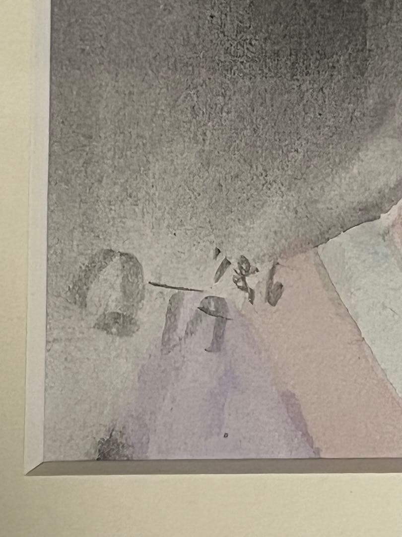 【原画】おおた慶文 水彩画「星影のまなざし」少女画　額装付