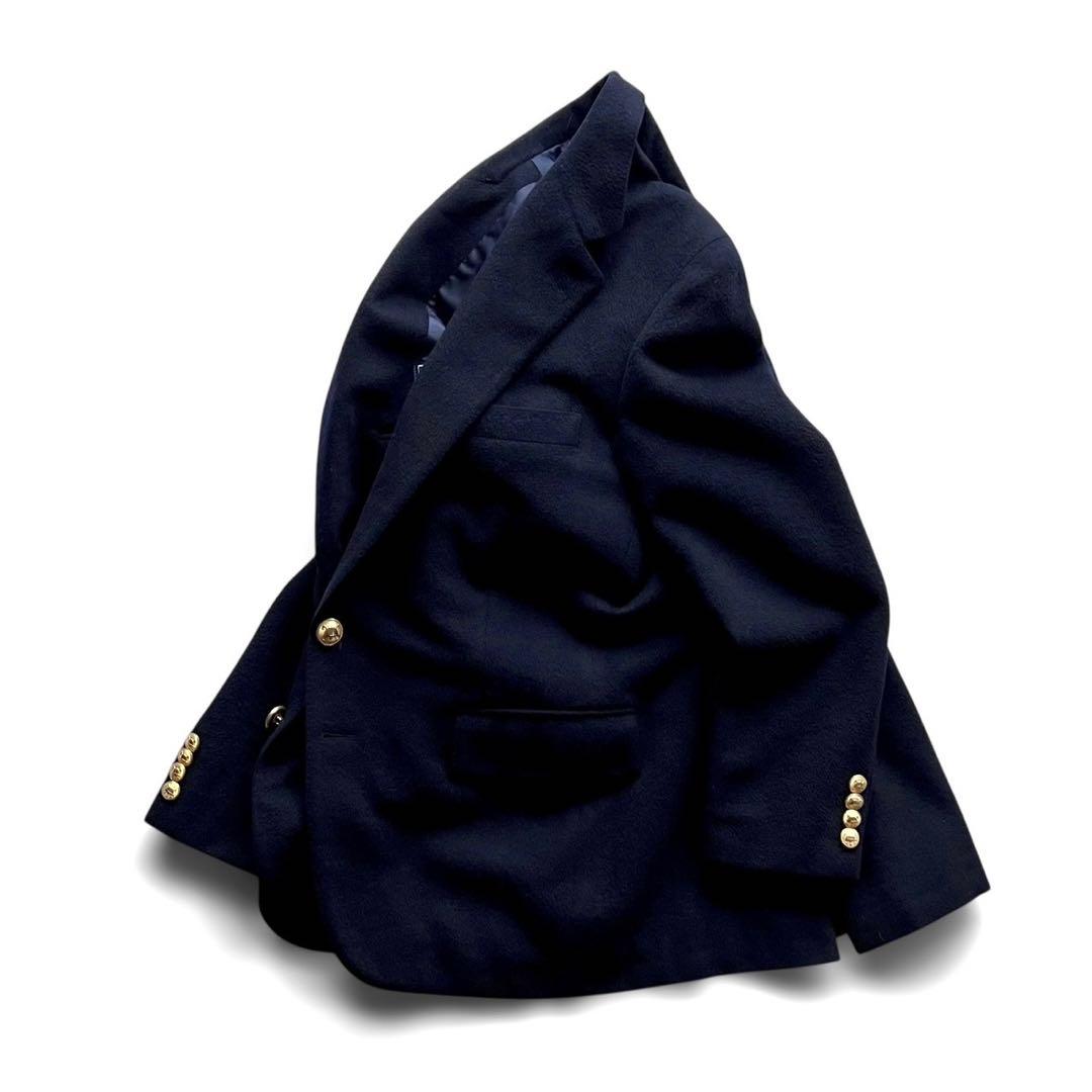 【美品】ヴィンテージPOLO RALPH LAUREN ウール金釦紺ブレザー
