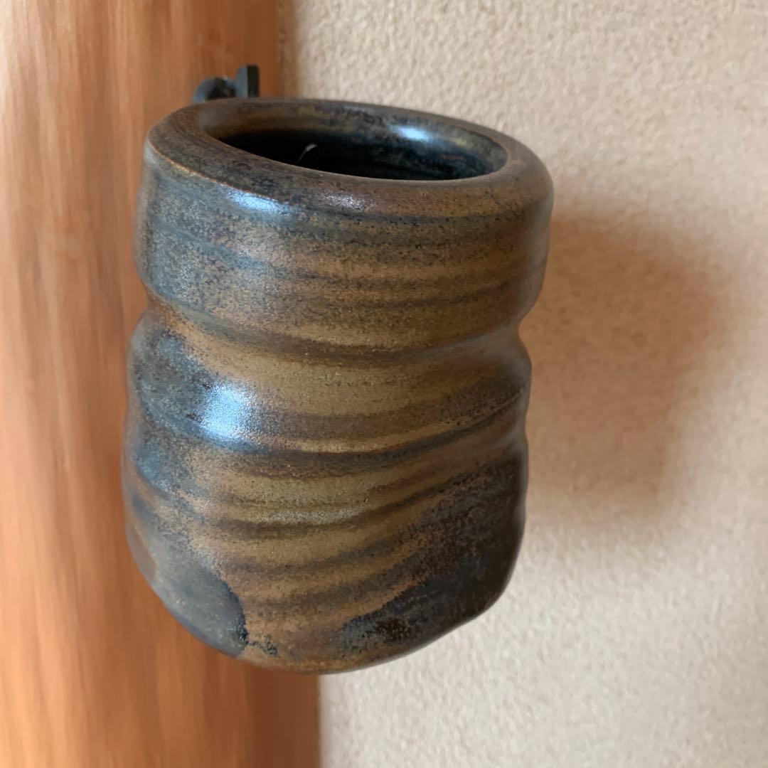 備前焼　掛花入れ