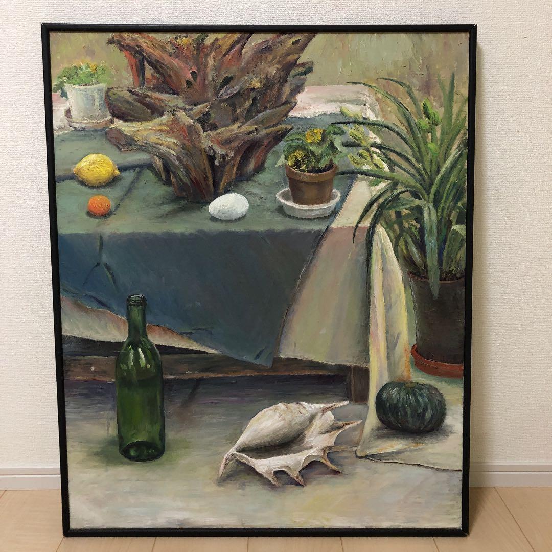 絵画　油絵　静物画