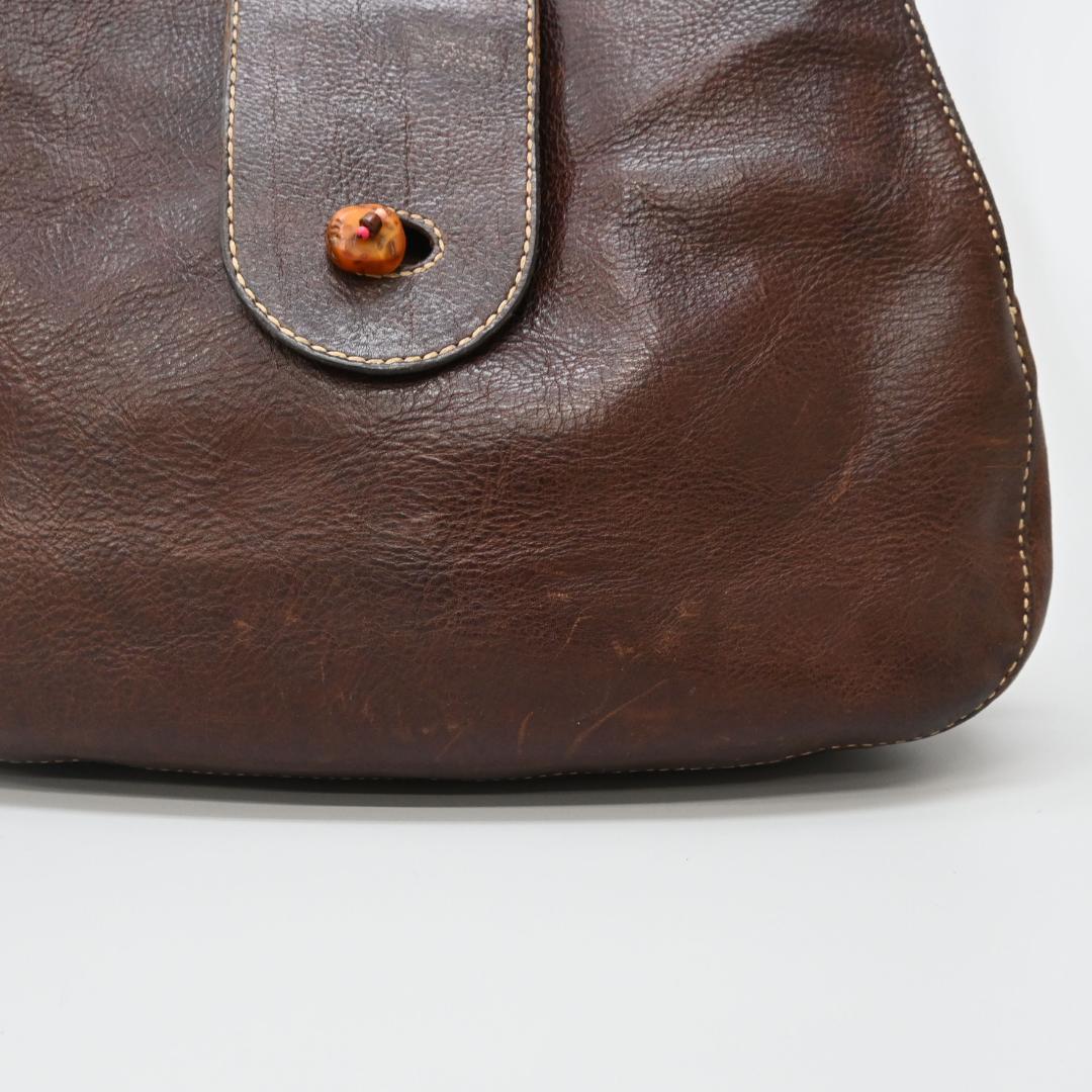 47976★年 アンリークイール ショルダーバッグ ベジタブルタンニン 牛革