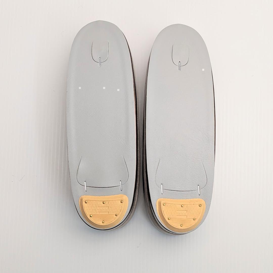 ベロア 3枚芯 ハイヒール 草履バッグ セット ブラウン w64-4