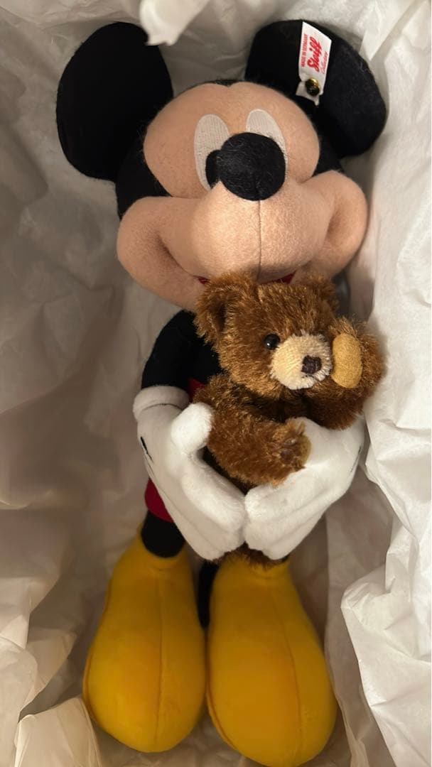 完売品Steiff 【ディズニー 】D100 周年限定ミッキーマウスとテディベア