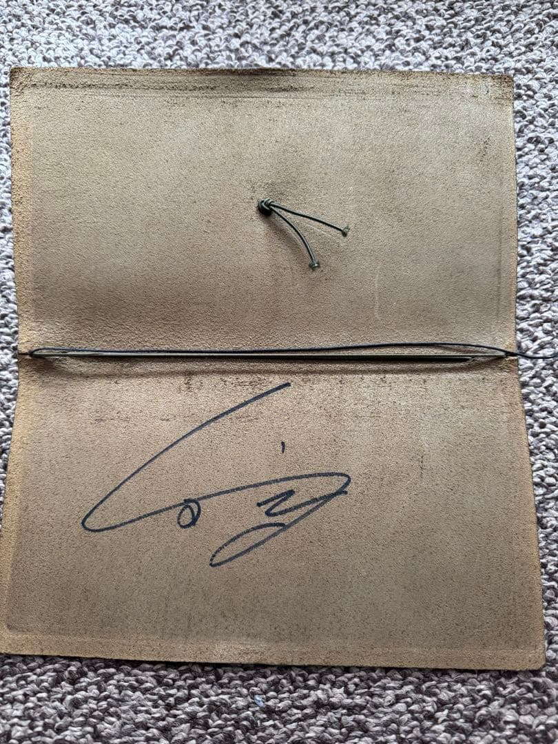 宇野昌磨　直筆サイン　トラベラーズノート