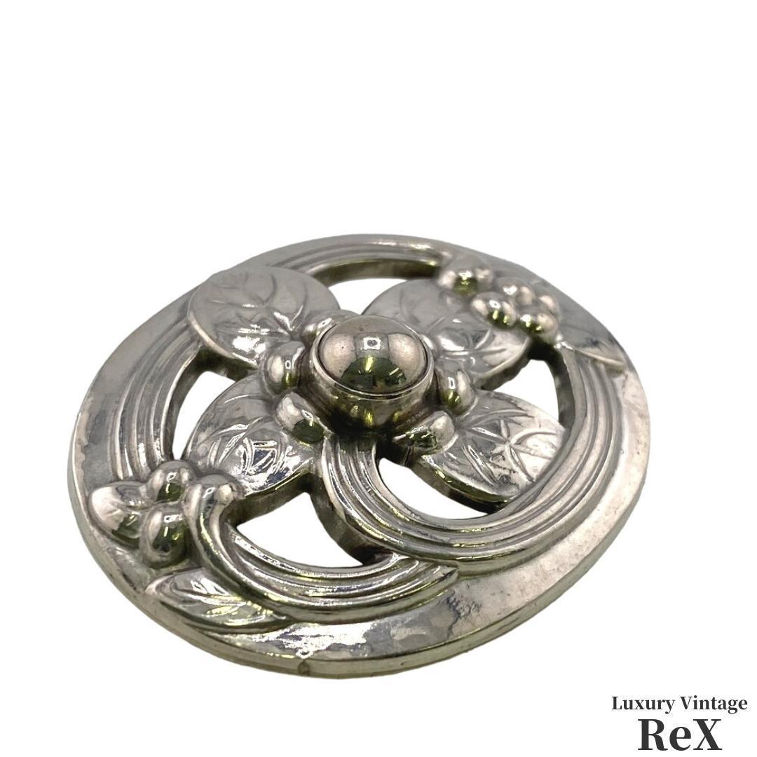 【超美品】ジョージジェンセン   ブローチ シルバー