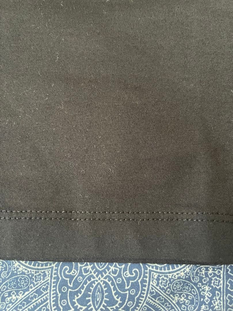 MONCLER 刺繍の鳥 ブラックTシャツ M size