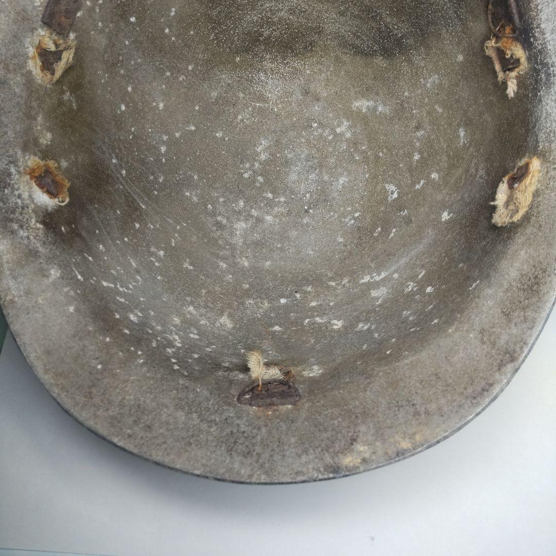 日本海軍使用ヘルメット(アルミ製) 【太平洋戦争】 当時の物