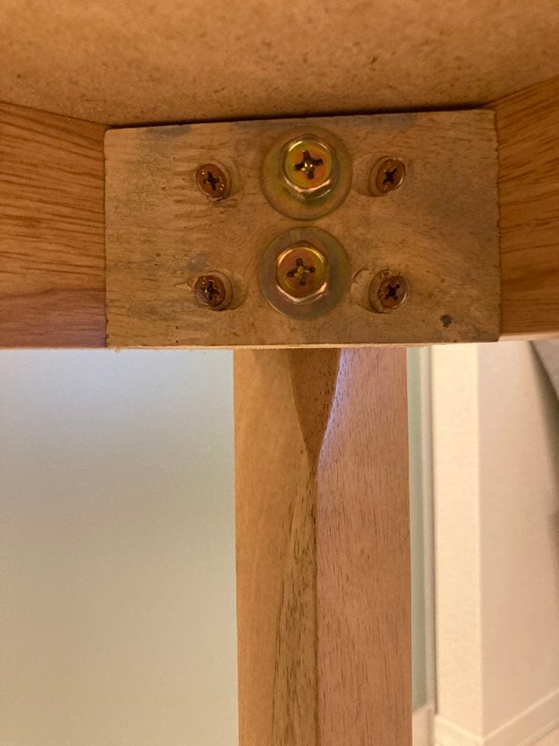 美品 北欧風ダイニングテーブル 木製 110cm×70cm 4人向け ナチュラル