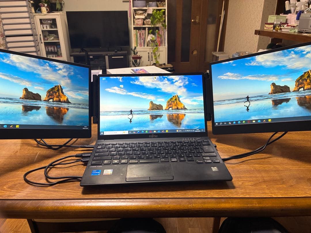 動作確認済み！Laptomo デュアルモニター　14インチフルHD