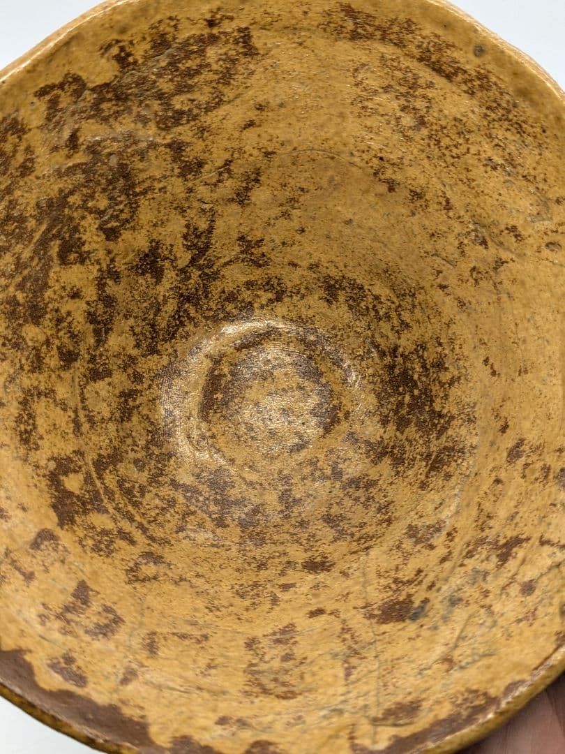 【直しあり】高村光雲 伊羅保釉手造り茶盌 用心箱 抹茶碗 抹茶茶碗 茶道具 茶器