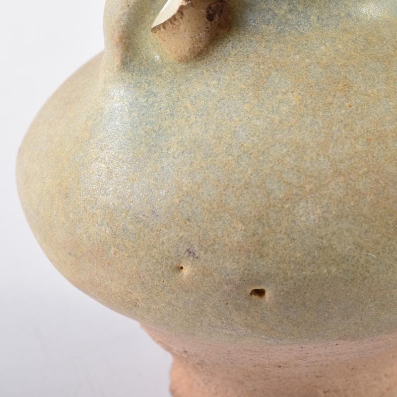 茶道具　唐物　青磁　振出　前大徳　佐竹大鑑書付　共箱　V　7282