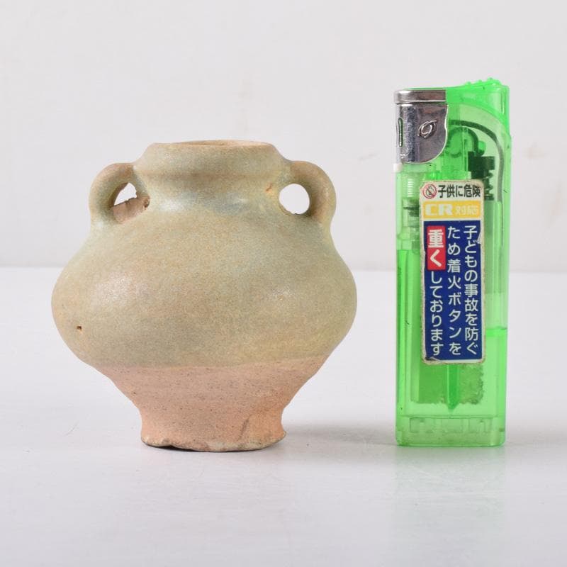 茶道具　唐物　青磁　振出　前大徳　佐竹大鑑書付　共箱　V　7282