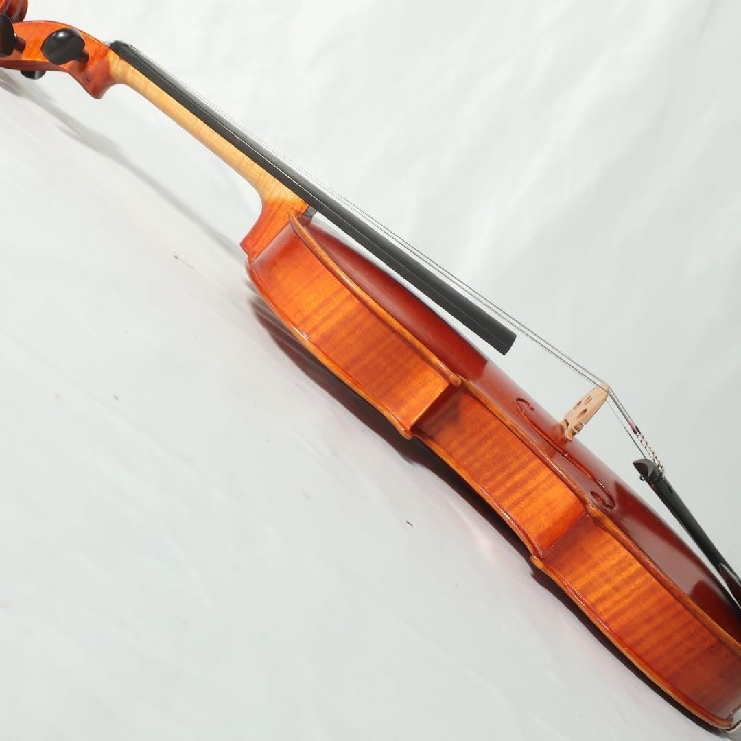美品 虎杢 4/4 バイオリン 弓 ハードケース付き 弦交換済