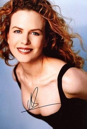 ハリウッド　女優　ニコール・キッドマン　　 証明書付き　直筆サイン入りフォト