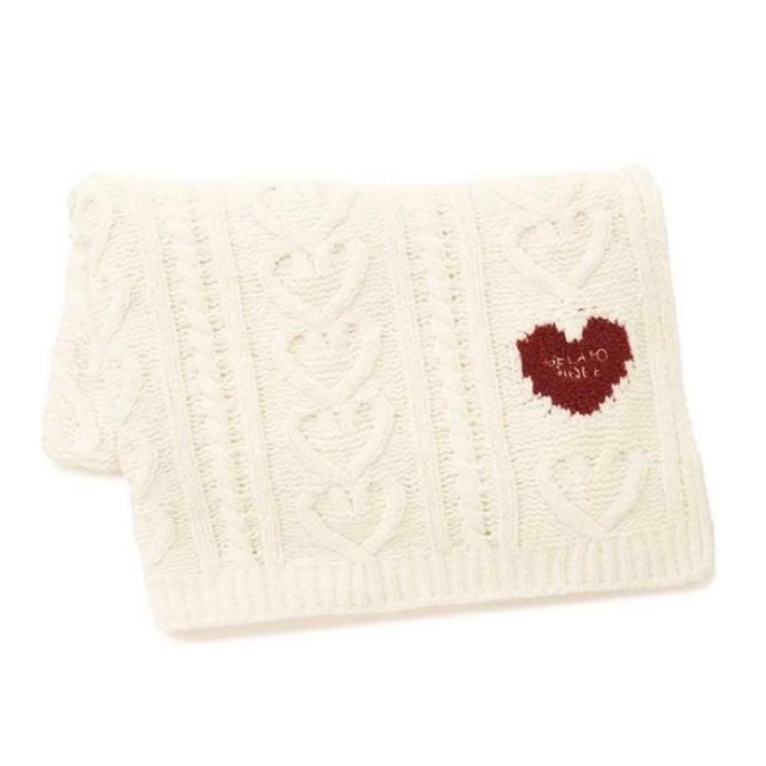 ジェラートピケ　バレンタイン　ブランケット