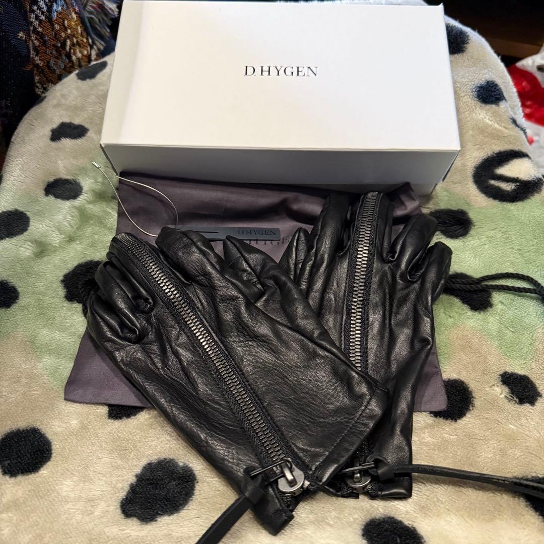 小物 D.HYGEN 25AW Horse Leather ZIP Gloves