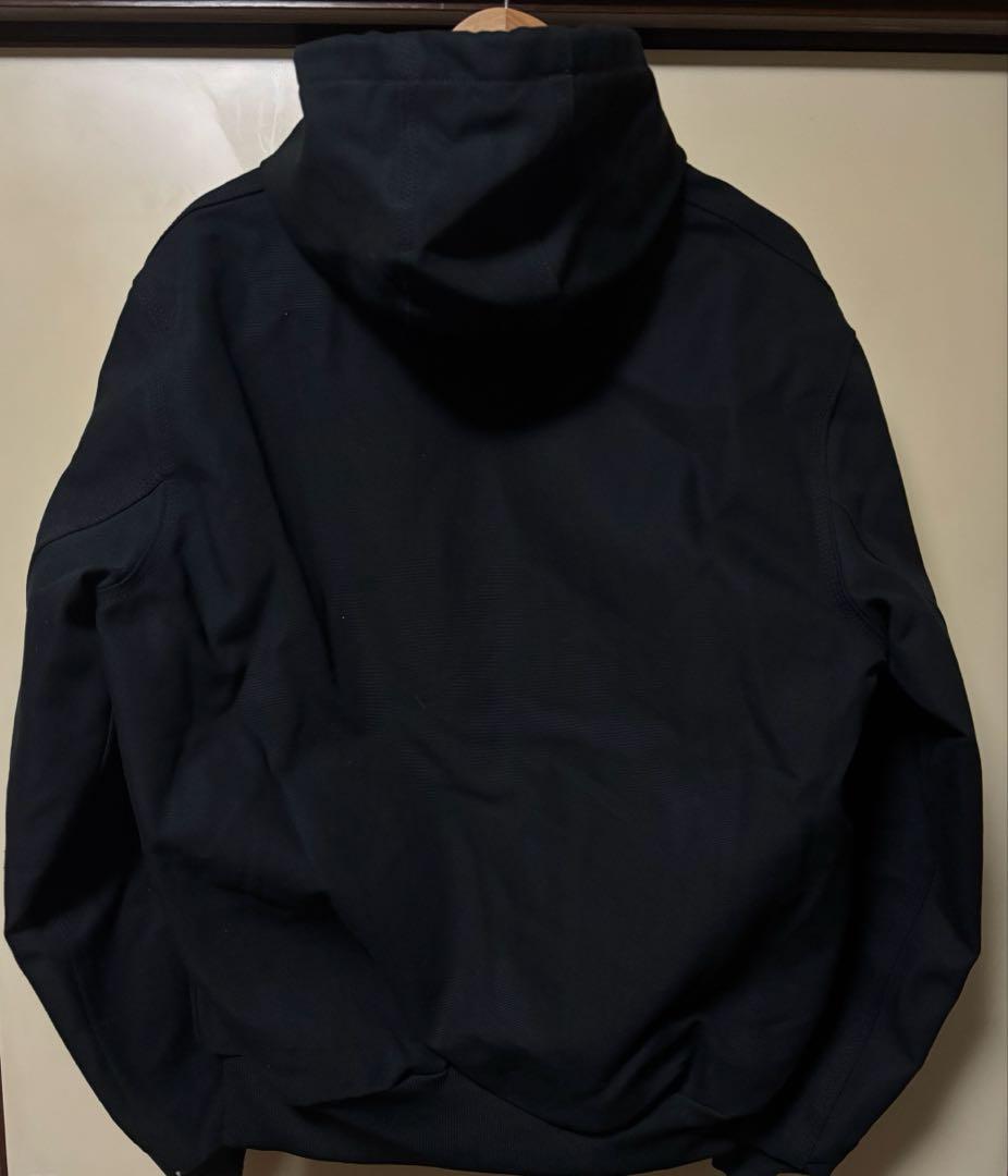 美品　USA製 Carhartt カーハート ジップアップパーカー ブラック