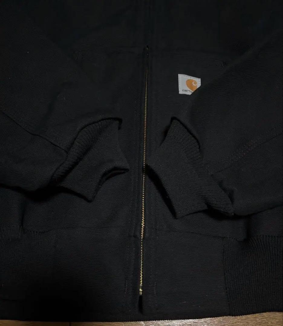 美品　USA製 Carhartt カーハート ジップアップパーカー ブラック