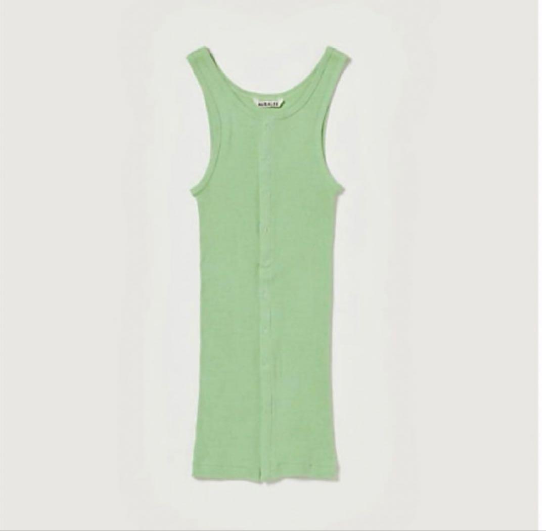 トップス AURALEE ORGANIC SOFT RIB TANK 24SS