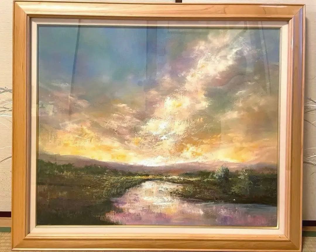 アクリル画 F20 風景画