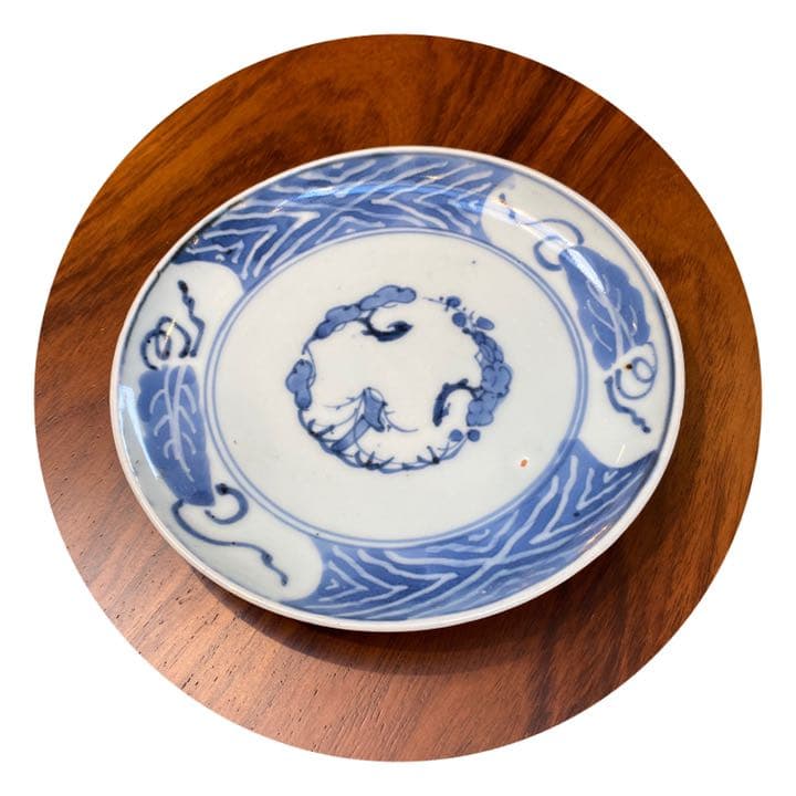 皿　古伊万里染付