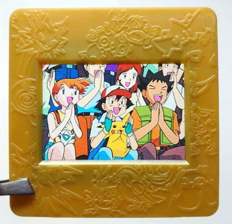 Meiji ポケモン ピクチャーフレーム　タケシ　サトシ　ピカチュウ　カスミ