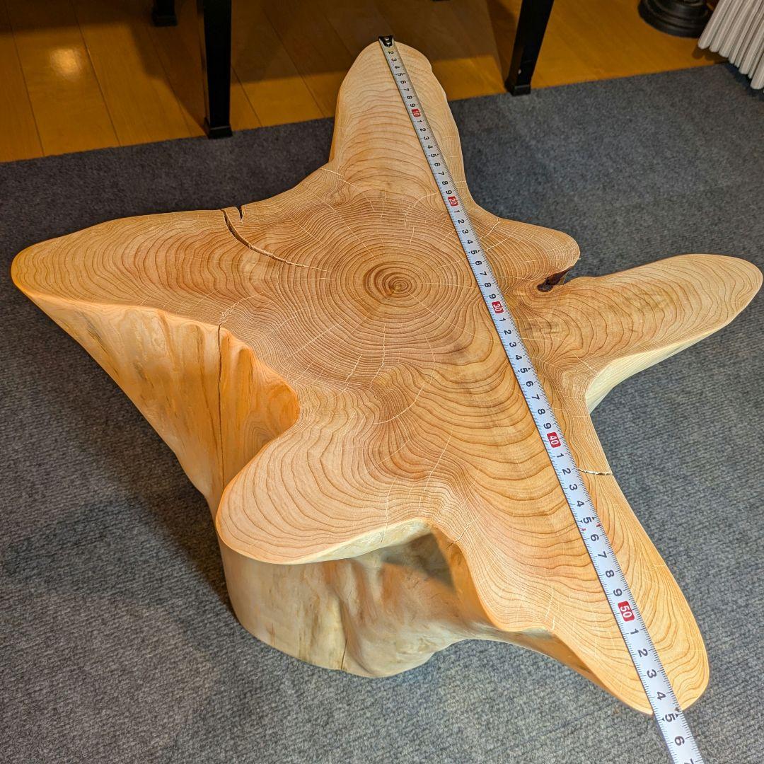 fromjapan6618　檜　切り株　丸太　椅子　スツール 高さ約40㎝