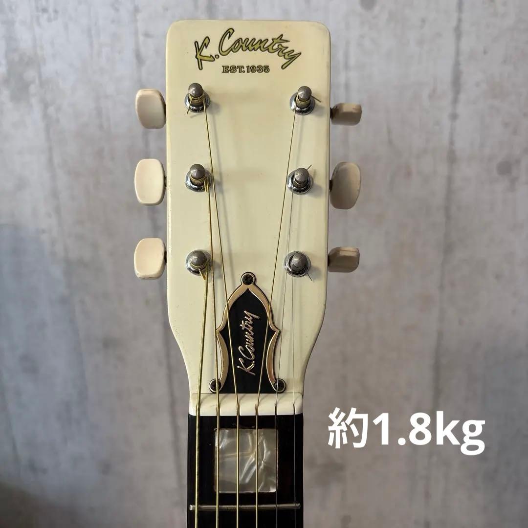 ジャパンビンテージK Countryギター 希少な白(ケース付き)