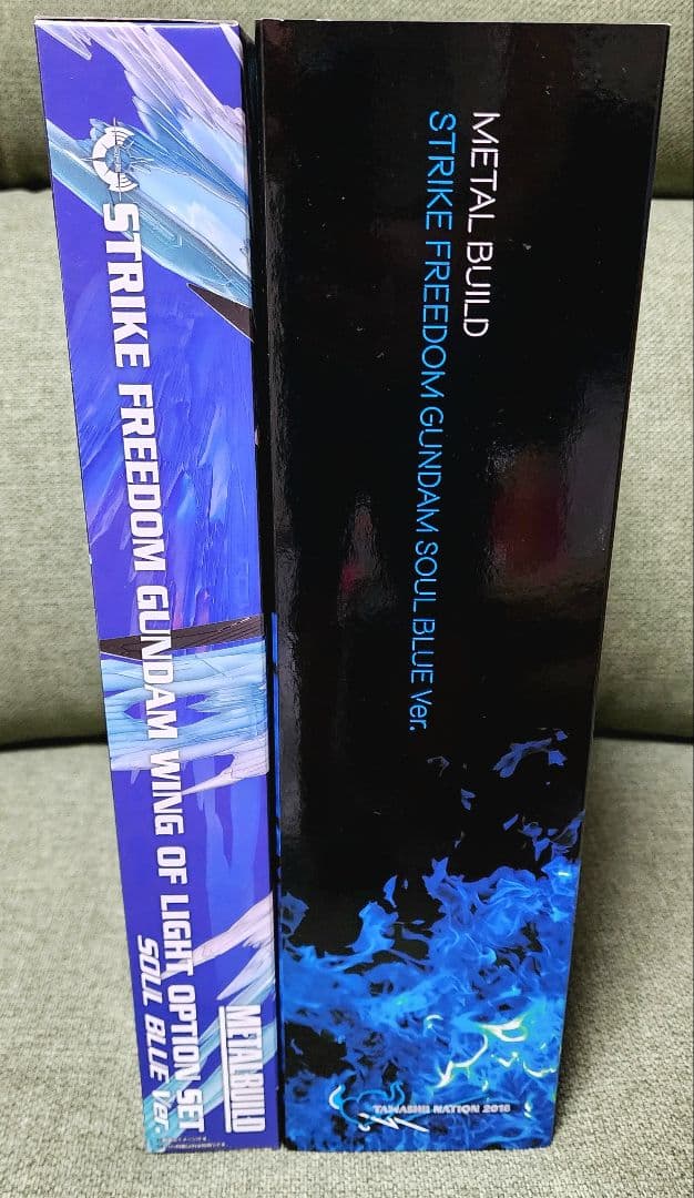 162 ストライクフリーダムガンダム SOUL BLUE＋光の翼オプションセット