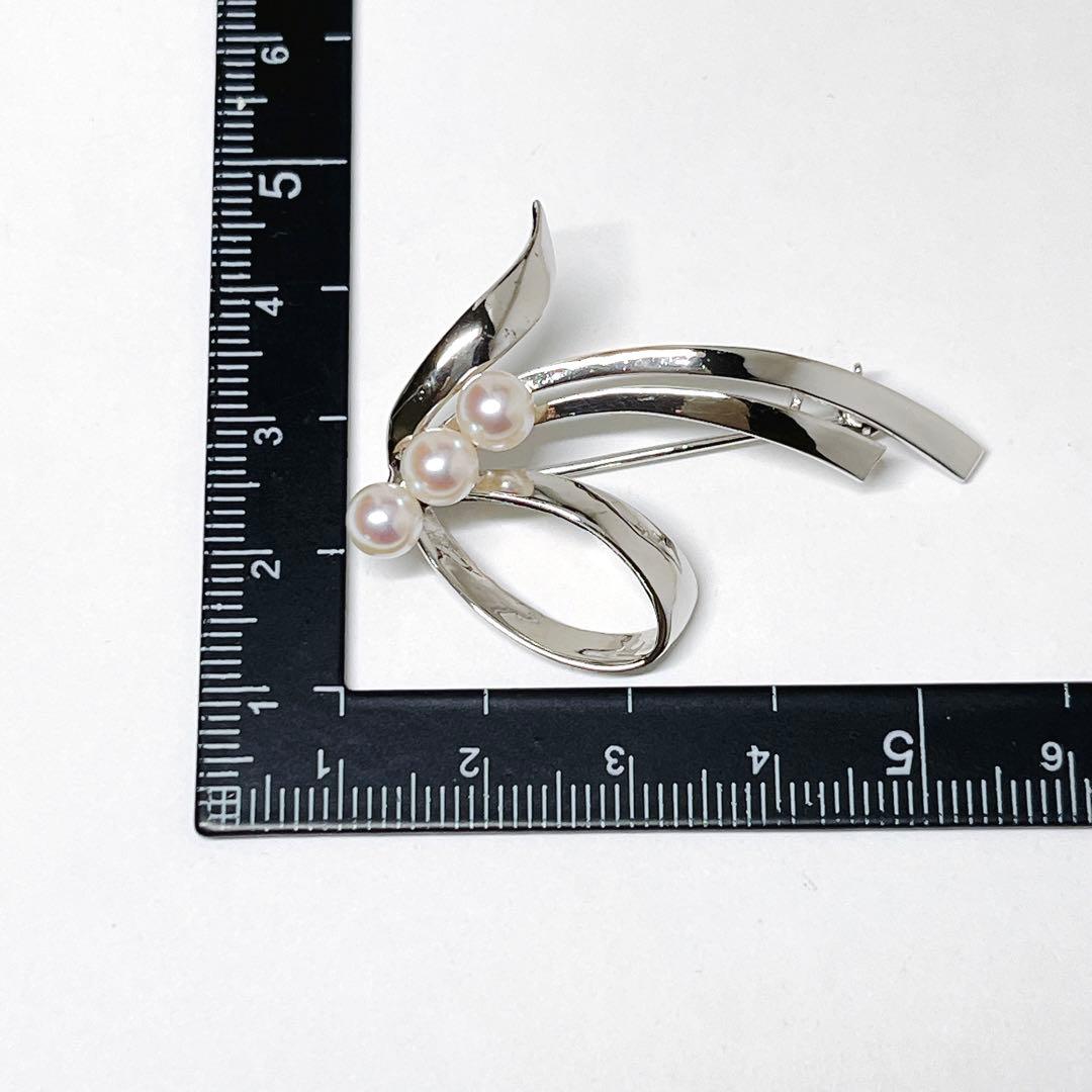 MIKIMOTO ミキモト パール　ブローチ　コサージュ　リボン