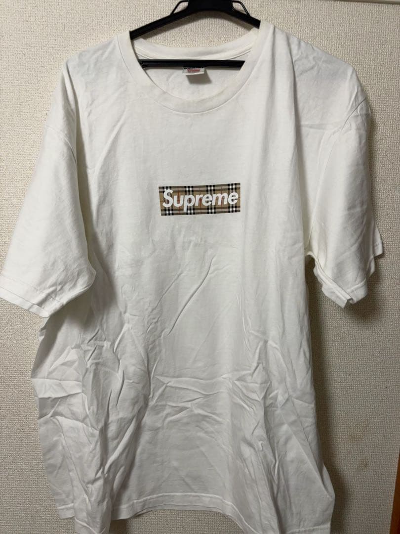 トップス Supreme Burberry Box Logo Tee