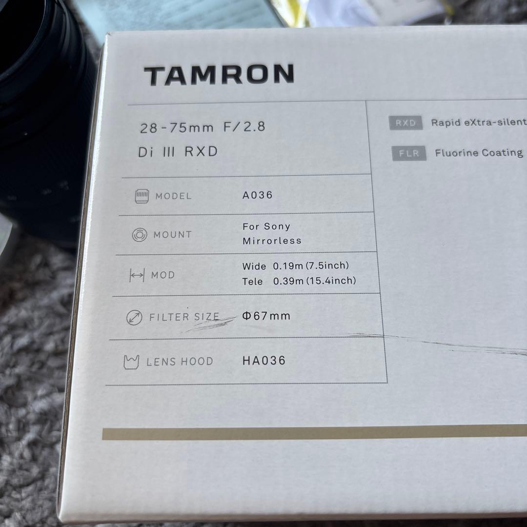TAMRON 28-75mm F/2.8 Di III RXD Eマウント