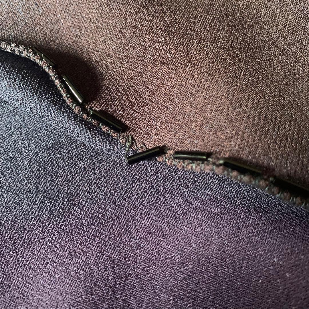 PRADA ジョーゼット シルク スカート ネイビー　タグ付き