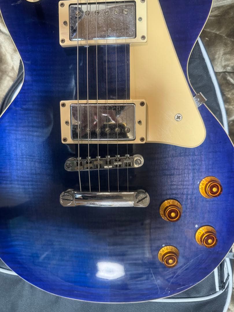売り切り‼️Epiphone Les Paul Standard 青 ケース付き