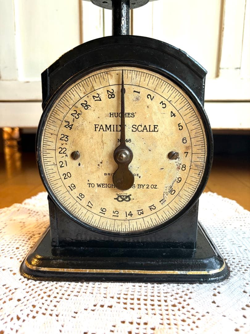 優子ママ様御専用　英国アンティーク　SALTER キッチンスケール　No.48