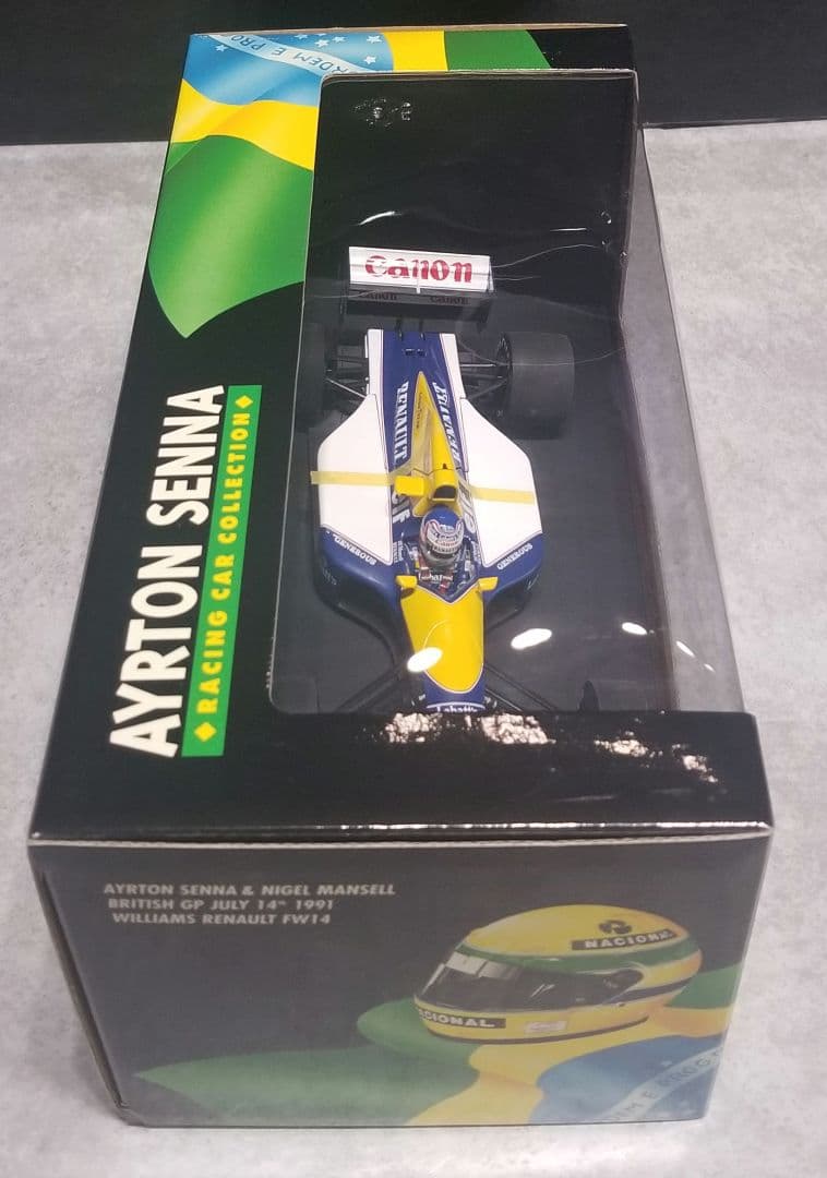 【レア】ミニチャンプス　1/18 ウィリアムズ FW14 マンセルライドオンセナ