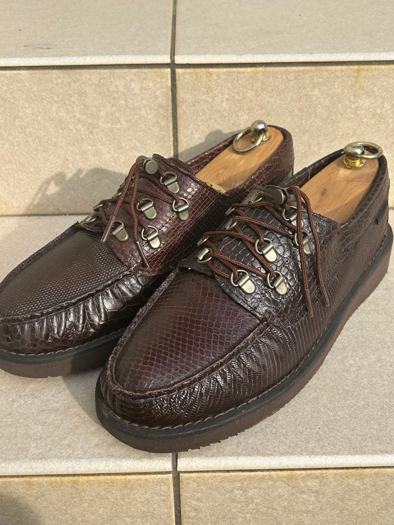 エンジニアードガーメンツ SEBAGO overlap DK brown