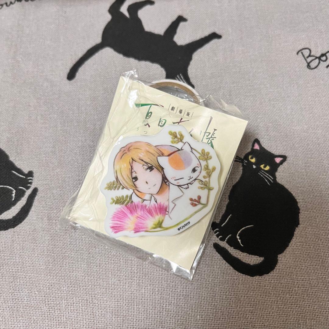 夏目友人帳　うつせみに結ぶ アクリルバッジ　夏目貴志　ニャンコ先生
