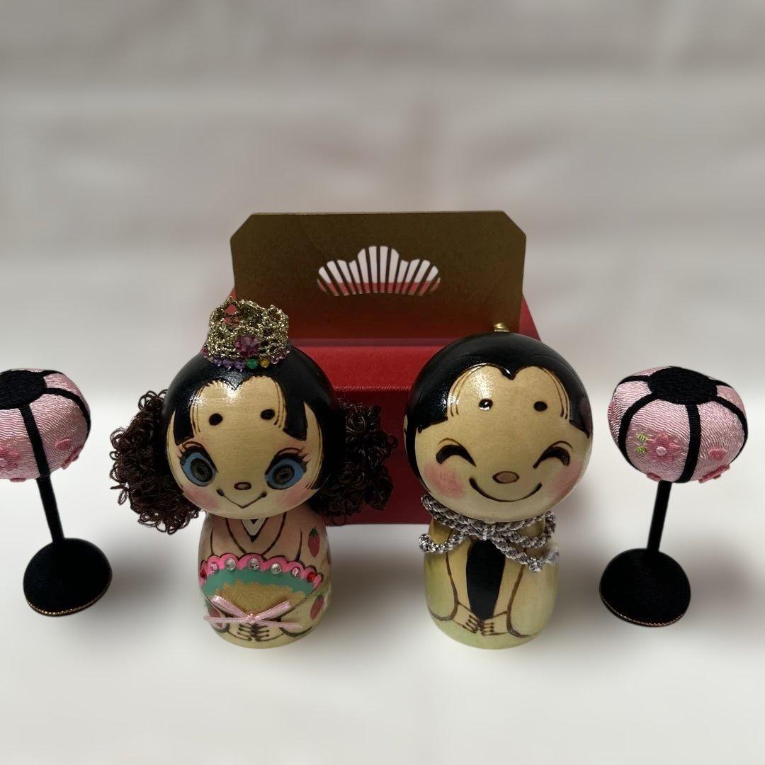 コケッツ　cokets. こけし　お雛様　2個セット
