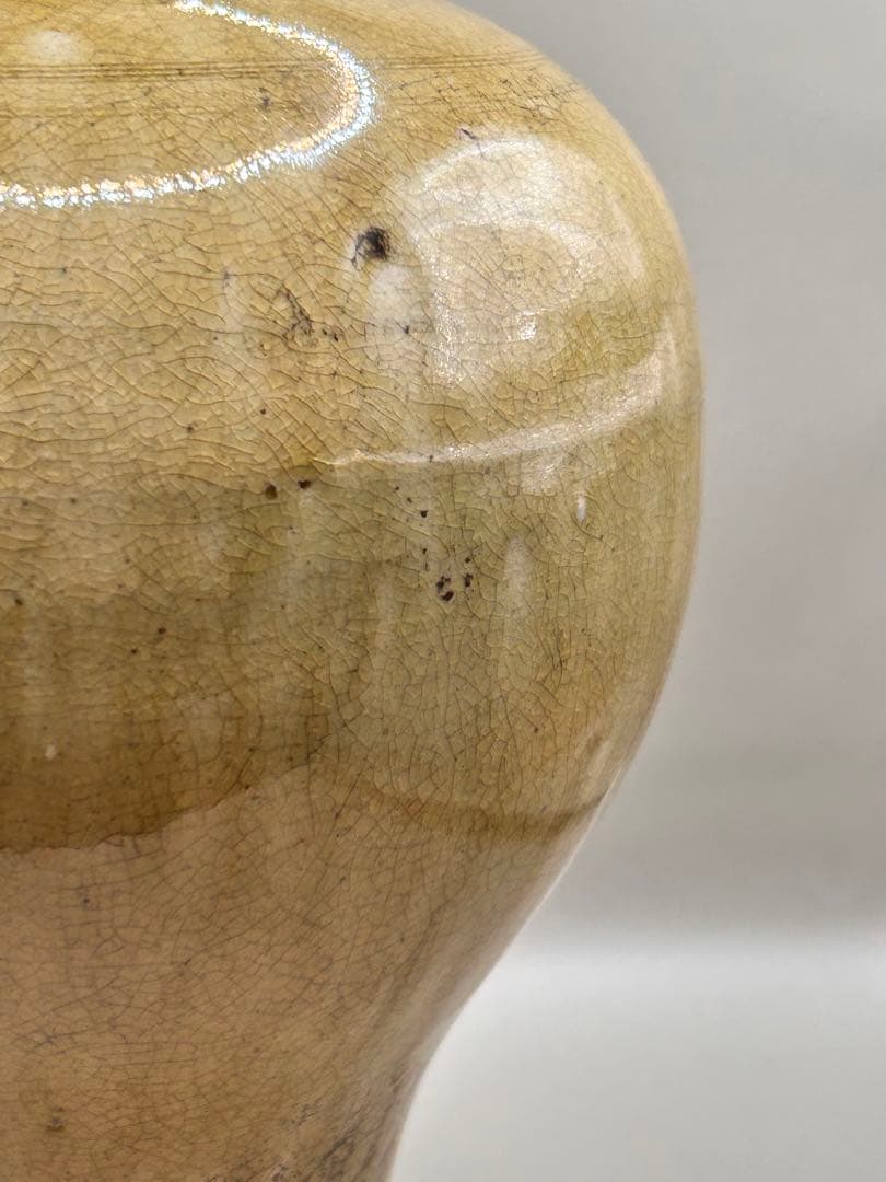 なんとも輝かしい古壺　古瀬戸　俵壺　唐津系壺 木箱○ 永仁の壺　壺 花器