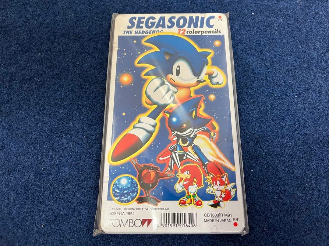 【新品未開封】ソニック・ザ・ヘッジホッグ　SEGA 色鉛筆　筆箱　レトロ