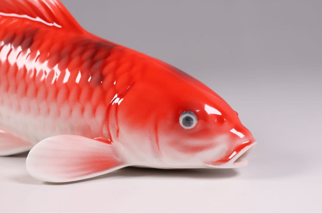 【CM350】日本陶器会社 錦鯉 置物 ボーンチャイナ オールドノリタケ