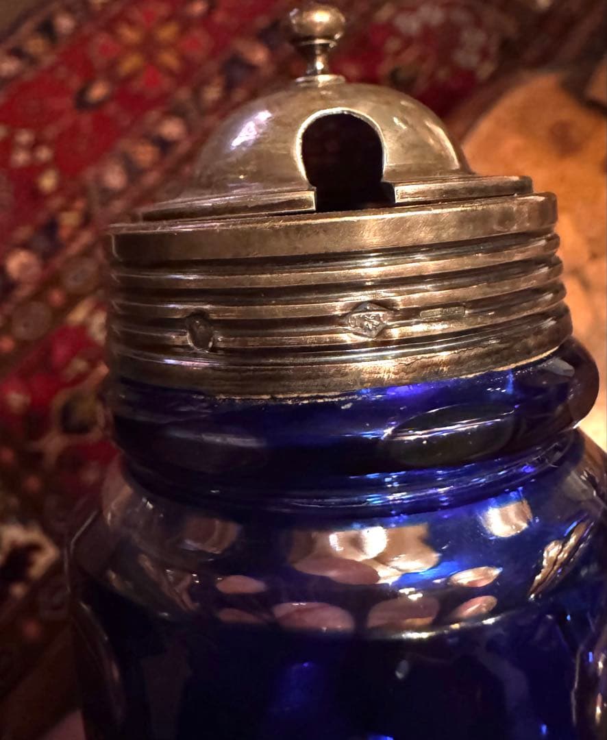 アンティーク　クリストフル&バカラ調味料入