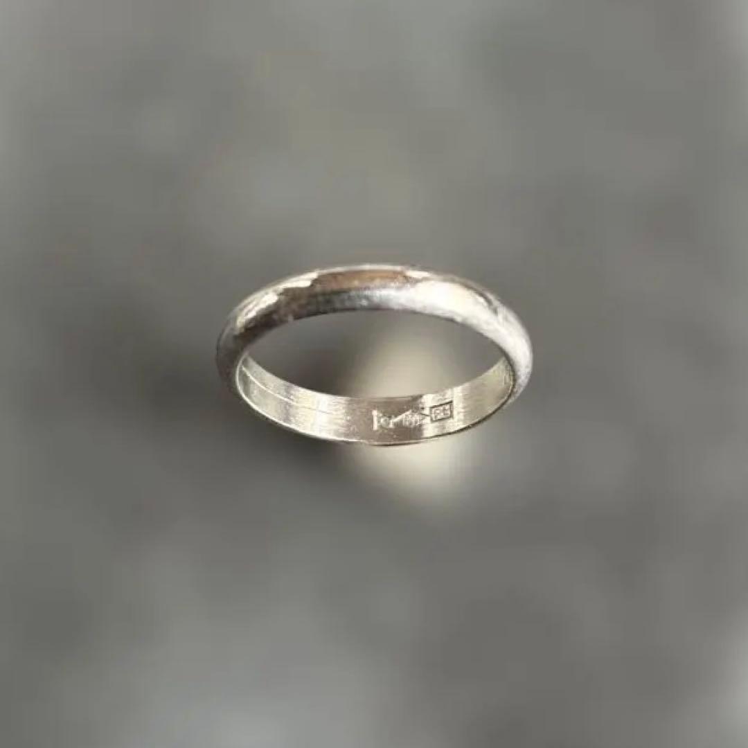 甲丸リング　プラチナ900 重さ4グラム　USED